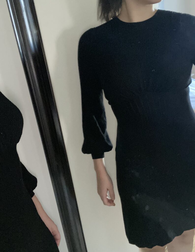 Sezane Sigrid Dress in Black - Unvarnished Clothing
