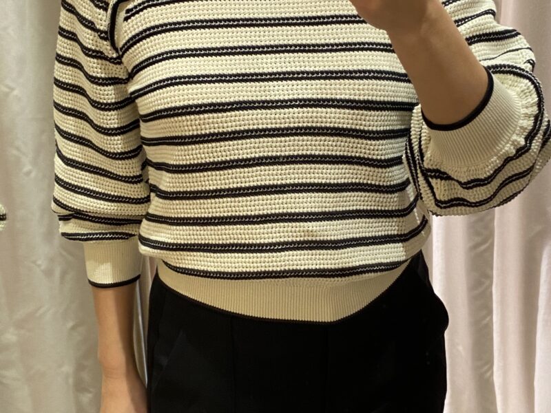 Me + Em Cotton Breton 3/4 Sleeve Frill Jumper photo review