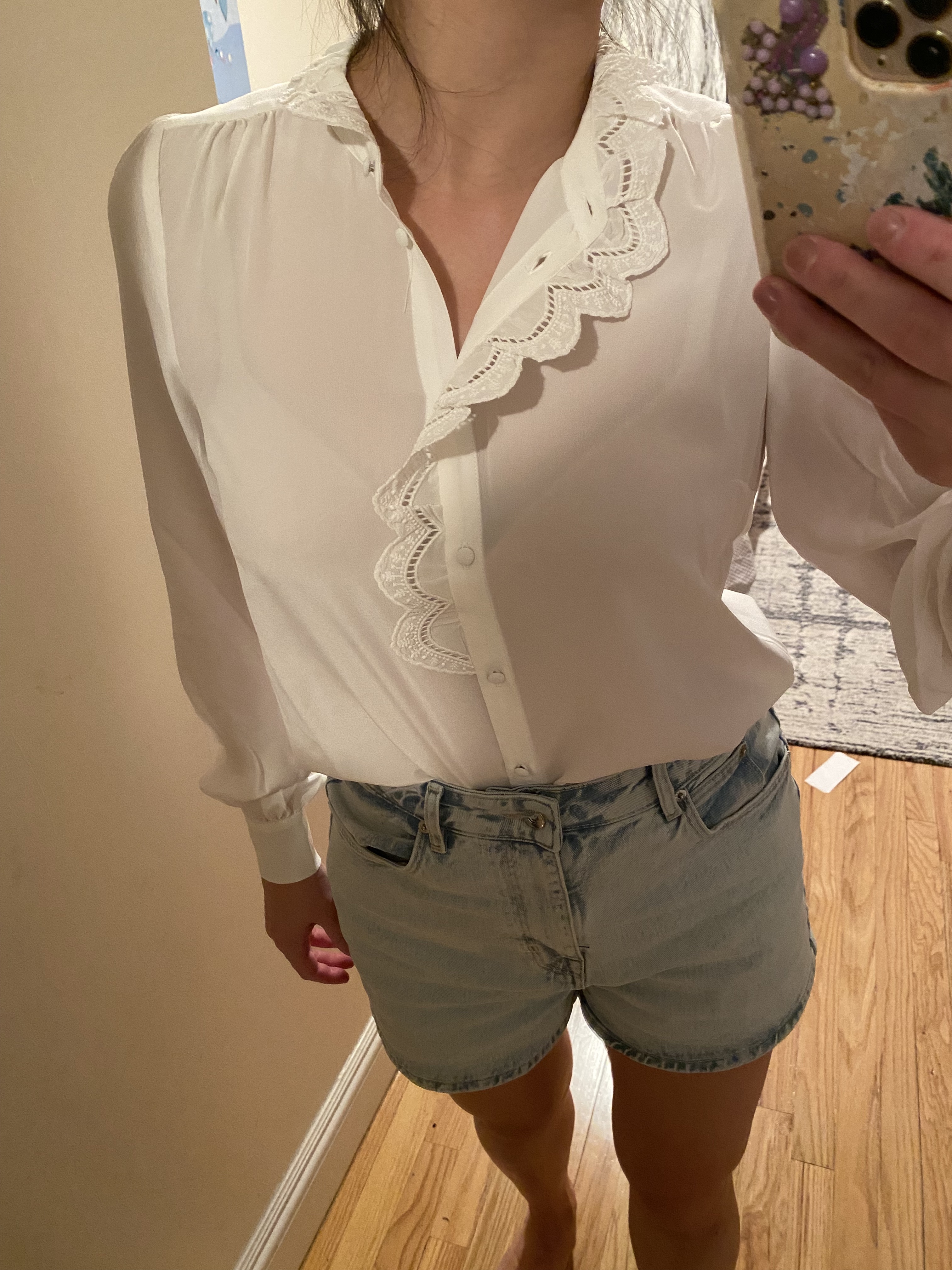 Sezane Chlo Shirt in Ecru review