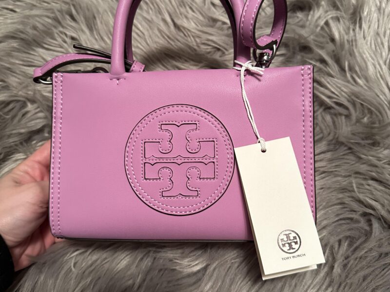 Tory Burch Mini Ella Bio Tote in Bright Amethyst review