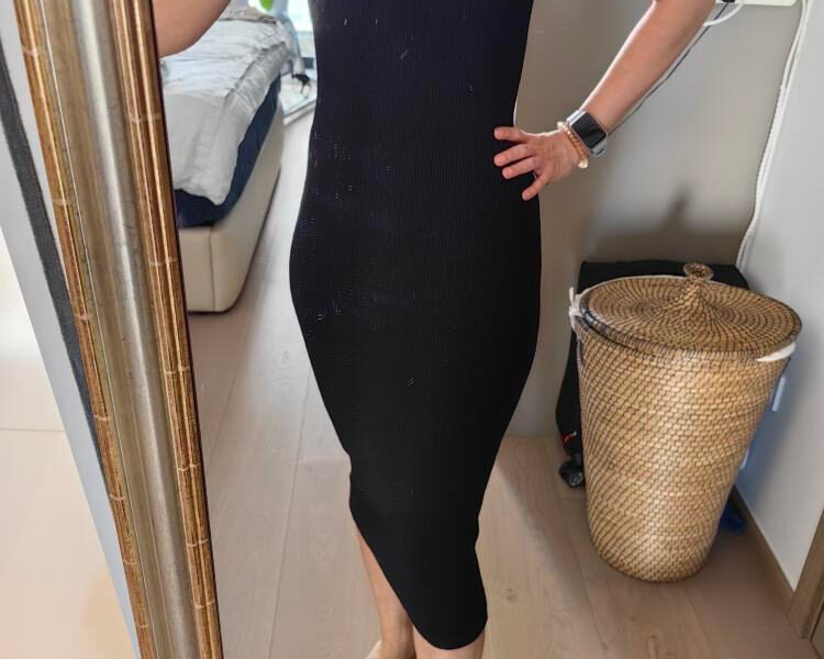 & Other Stories Ribbed Silk Blend Midi Dress review