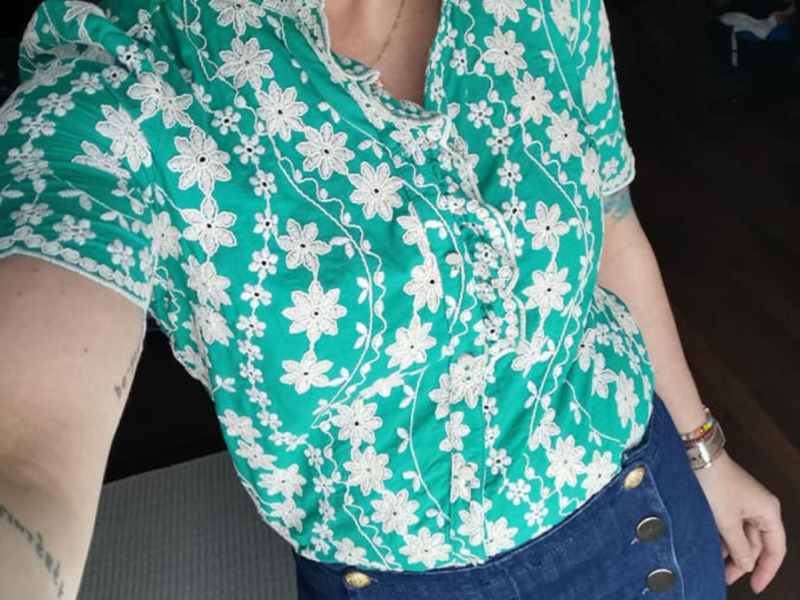 Sezane Dalhia Shirt in Green review