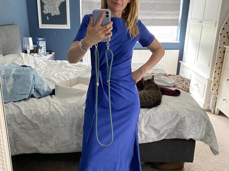 Sezane Pippa Dress in Electric Blue review