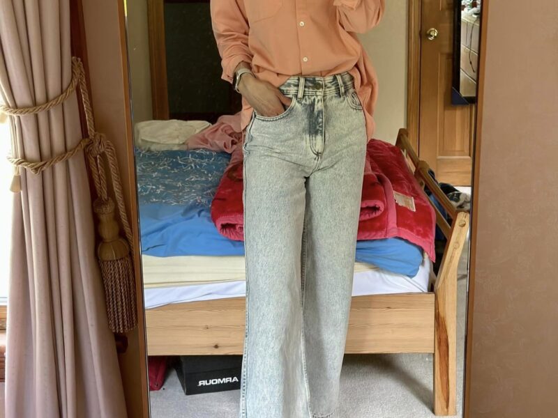 Sezane Max Shirt in Peach review