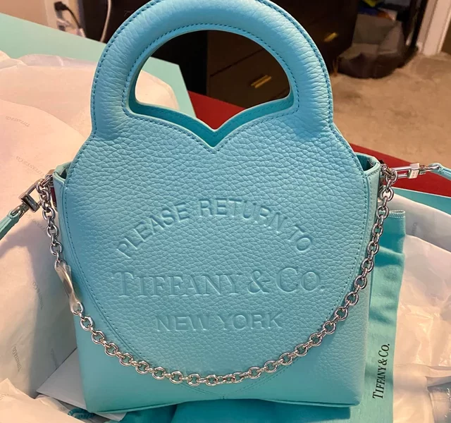 Tiffany Mini Tote Bag in Tiffany Blue Leather